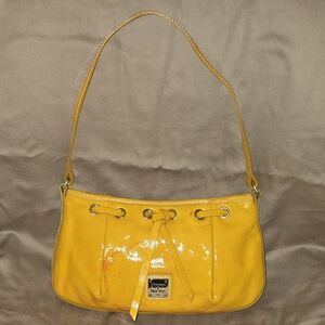 Dooney & Bourke Yellow Patent Leather Shoulder Bag